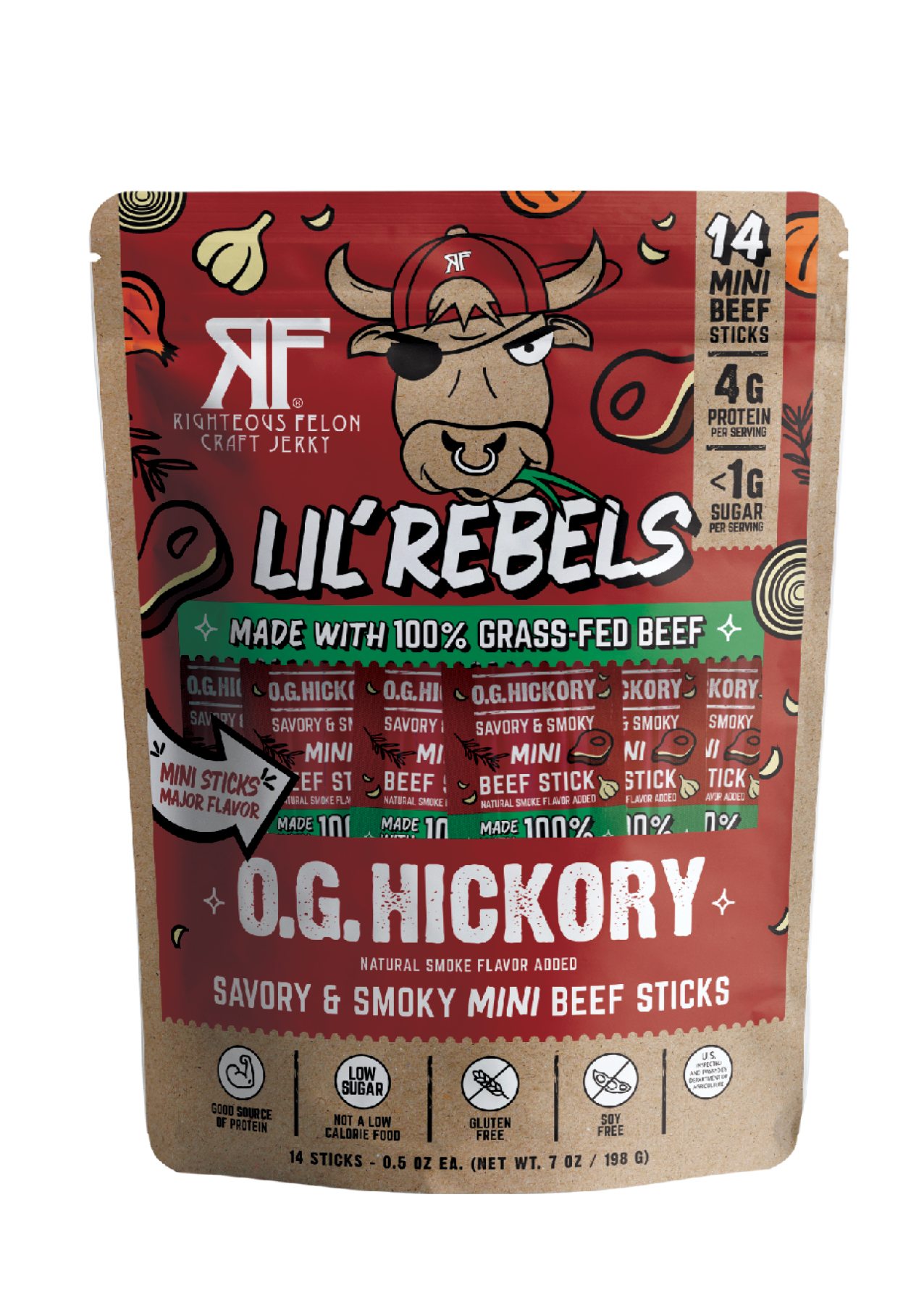 Lil Rebels Hickory Meat Sticks – 14ct pack P3