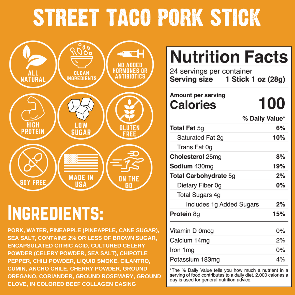 Street Taco Pork Stick (1-Pack) - LIMIT 1 FREE STICK J9